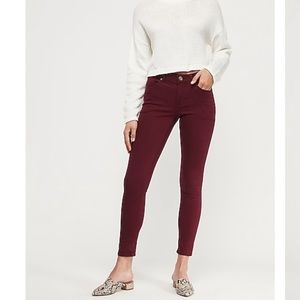 Express Mid Rise Legging Jean Dark Red